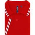 Rouge-blanc - Back - Asquith & Fox - Polo - Homme
