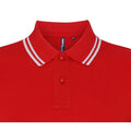 Rouge-blanc - Side - Asquith & Fox - Polo - Homme