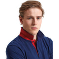 Bleu marine-Rouge - Pack Shot - Asquith & Fox - Polo classique - Homme