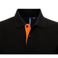 Noir-Orange - Lifestyle - Asquith & Fox - Polo classique - Homme