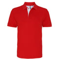Rouge-Blanc - Front - Asquith & Fox - Polo classique - Homme
