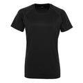 Noir - Front - Tri Dri - T-shirt à manches courtes - Femme