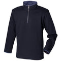 Bleu marine - Front - Front Row - Sweatshirt à fermeture zippée - Homme