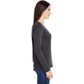 Gris foncé - Side - American Apparel - T-shirt à manches longues - Femme
