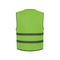 Vert citron - Back - Yoko - Gilet de sécurité haute visibilité - Enfant
