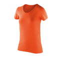 Orange - Front - Spiro - T-shirt à stretch à manches courtes - Femme