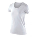 Blanc - Front - Spiro - T-shirt à stretch à manches courtes - Femme