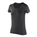 Noir - Front - Spiro - T-shirt à stretch à manches courtes - Femme