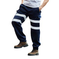 Bleu marine - Back - Yoko - Pantalon de sport haute visibilité - Homme