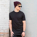 Noir - Side - Skinnifit - T-shirt à manches courtes - Homme