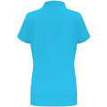 Turquoise-Rouge - Back - Asquith & Fox - Polo en contraste - Femme