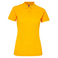Jaune - Front - Asquith & Fox - Polo manches courtes - Femme