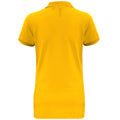 Jaune - Back - Asquith & Fox - Polo manches courtes - Femme