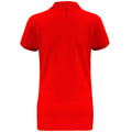 Rouge - Back - Asquith & Fox - Polo manches courtes - Femme