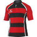Rouge-Noir - Front - Gilbert - Haut de rugby - Hommes