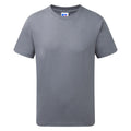 Gris convoi - Front - Jerzees Schoolgear - T-shirt à manches courtes - Garçon