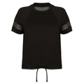 Noir - Front - Tombo Athletic - T-shirt long - Femme