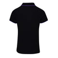 Noir-Violet - Side - Premier Coolchecker - Polo sport - Femme