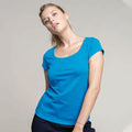 Bleu tropique - Back - Kariban - T-Shirt col rond - Femme