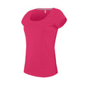 Fuchsia - Front - Kariban - T-Shirt col rond - Femme