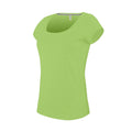 Vert citron - Front - Kariban - T-Shirt col rond - Femme