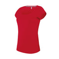 Rouge - Front - Kariban - T-Shirt col rond - Femme