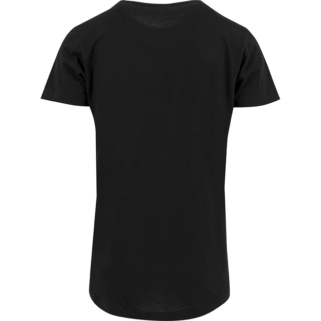 Noir - Back - Build Your Brand - T-shirt long à manches courtes - Homme