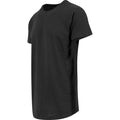 Noir - Side - Build Your Brand - T-shirt long à manches courtes - Homme