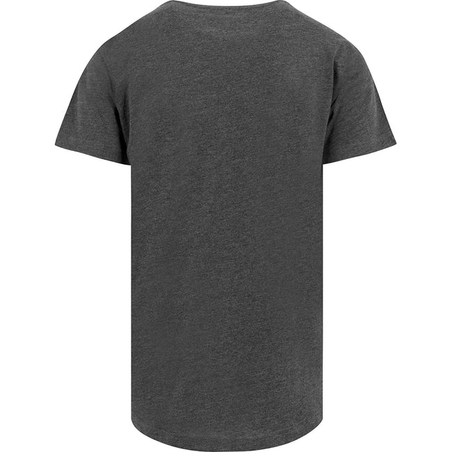Gris foncé - Back - Build Your Brand - T-shirt long à manches courtes - Homme