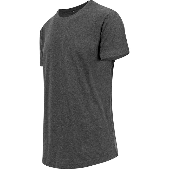 Gris foncé - Side - Build Your Brand - T-shirt long à manches courtes - Homme