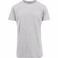 Gris - Front - Build Your Brand - T-shirt long à manches courtes - Homme