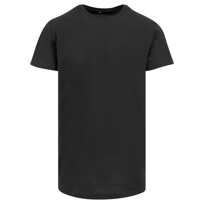 Noir - Front - Build Your Brand - T-shirt long à manches courtes - Homme