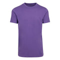 Violet vif - Front - Build Your Brand - T-shirt à col rond - Homme