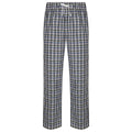 Blanc - bleu - Front - Skinnifit - Pantalon de pyjama en tartan - Homme