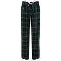 bleu marine-vert - Front - Skinnifit Pantalon de pyjama Tartan - femme