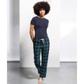 bleu marine-vert - Back - Skinnifit Pantalon de pyjama Tartan - femme