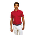 Rouge - Side - Asquith & Fox - Polo Super Leger - Homme