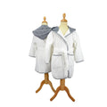 Blanc - Gris anthracite - Front - A&R Towels - Poncho de bain BOYZZ & GIRLZZ - Enfant