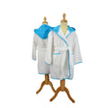 Blanc - Bleu vif - Front - A&R Towels - Poncho de bain BOYZZ & GIRLZZ - Enfant