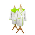 Blanc - Vert fluo - Front - A&R Towels - Poncho de bain BOYZZ & GIRLZZ - Enfant