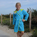 Bleu vif - Vert fluo - Back - A&R Towels - Poncho de bain BOYZZ & GIRLZZ - Enfant