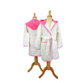 Blanc - rose - Front - A&R Towels - Poncho de bain BOYZZ & GIRLZZ - Enfant