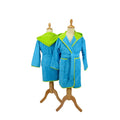 Bleu vif - Vert fluo - Front - A&R Towels - Poncho de bain BOYZZ & GIRLZZ - Enfant