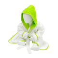 Blanc - vert - Front - A&R Towels - Peignoir à capuche pour bébé - enfant