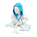Bleu - blanc - Front - A&R Towels - Peignoir à capuche pour bébé - enfant