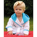 Bleu - blanc - Back - A&R Towels - Peignoir à capuche pour bébé - enfant