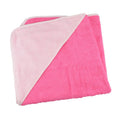 Rose clair- rose foncé - Front - A&R Towels - Serviette à capuche moyenne pour bébé - enfant en bas âge