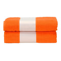Orange vif - Front - A&R - Serviette de bain SUBLI-ME