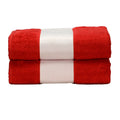 Rouge - Front - A&R - Serviette de bain SUBLI-ME