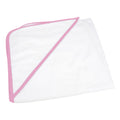 Blanc - rose - Front - A&R Towels -Serviette à capuche  Bébé - enfant en bas âge